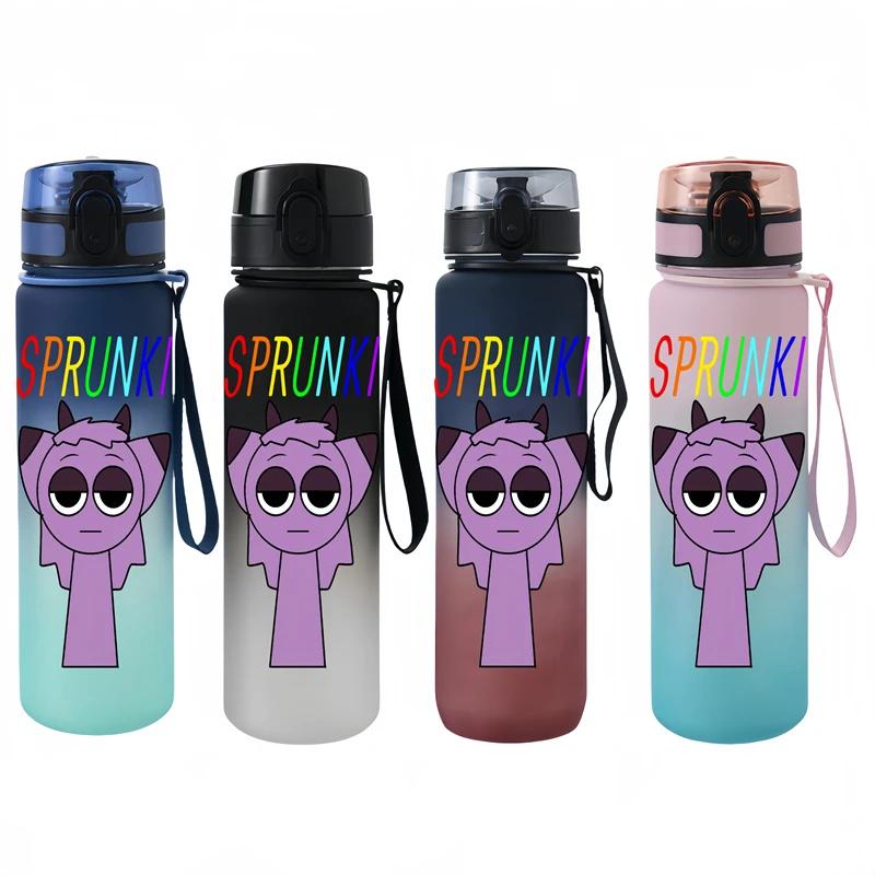 650ml Kawaii Cartoon Sprunki Durple Water Bottle