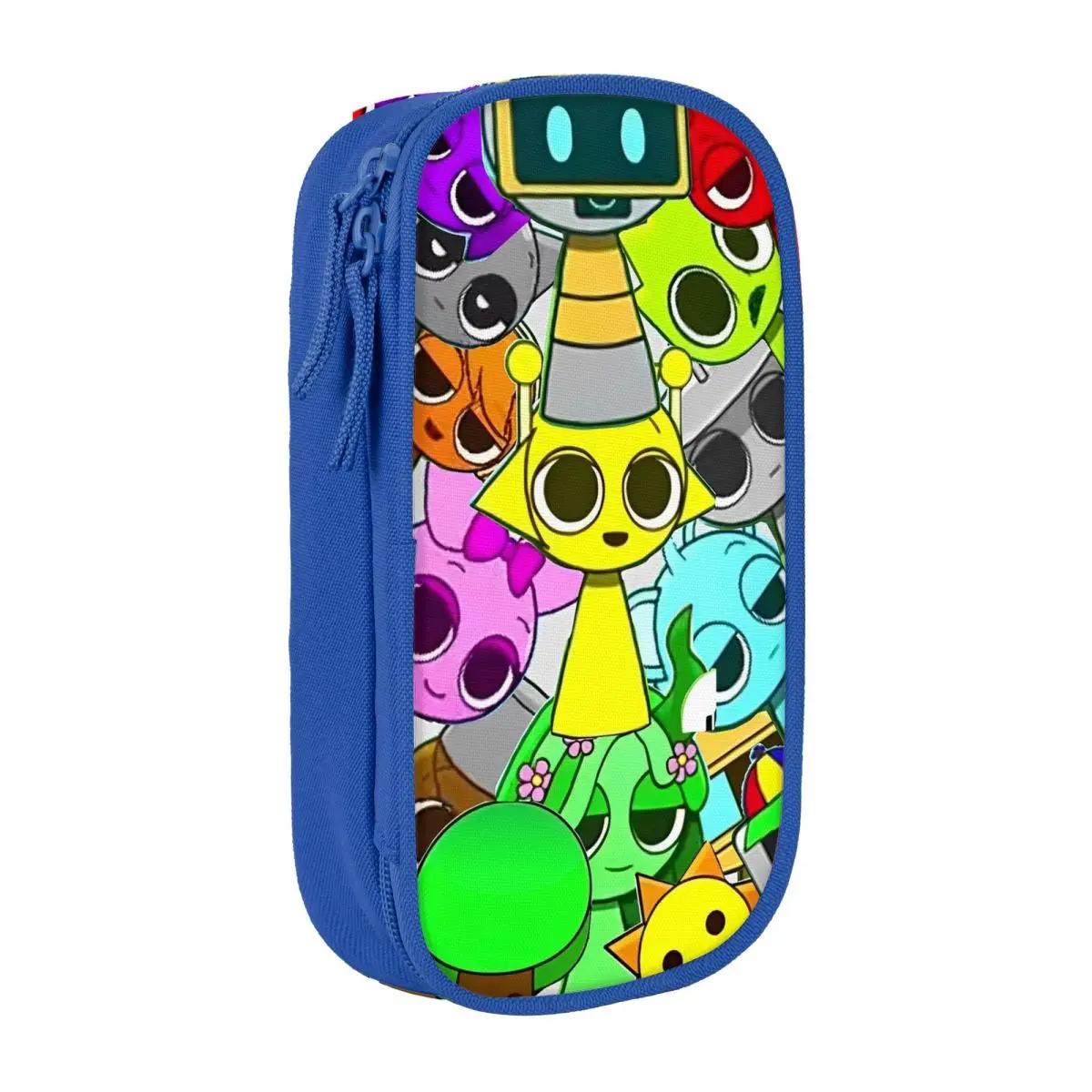 Kawaii Cartoon Sprunki Character Printed Pencil Pouch Kawaii Cartoon Sprunki Character Printed Pencil Pouch