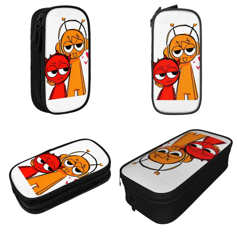 Kawaii Cartoon Sprunki Oren And Raddy Pencil Case Kawaii Cartoon Sprunki Oren And Raddy Pencil Case