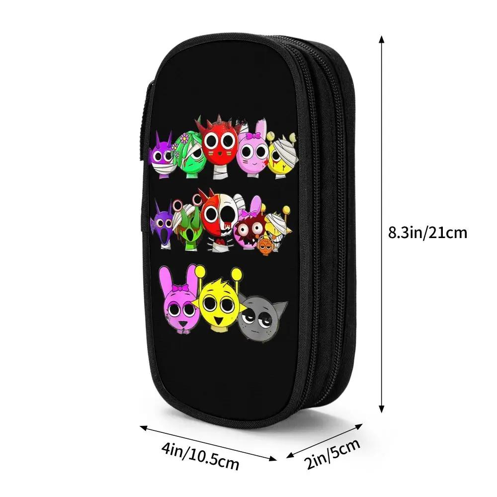 Kawaii Cartoon Sprunki Character Pencil Pouch Kawaii Cartoon Sprunki Character Pencil Pouch