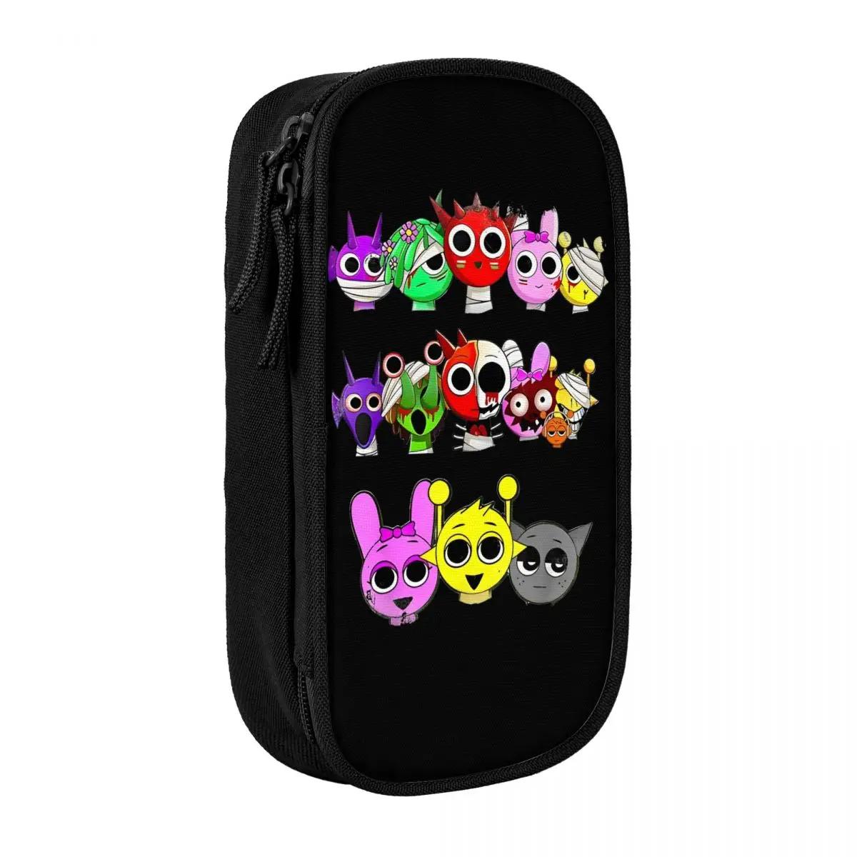 Kawaii Cartoon Sprunki Character Pencil Pouch Kawaii Cartoon Sprunki Character Pencil Pouch