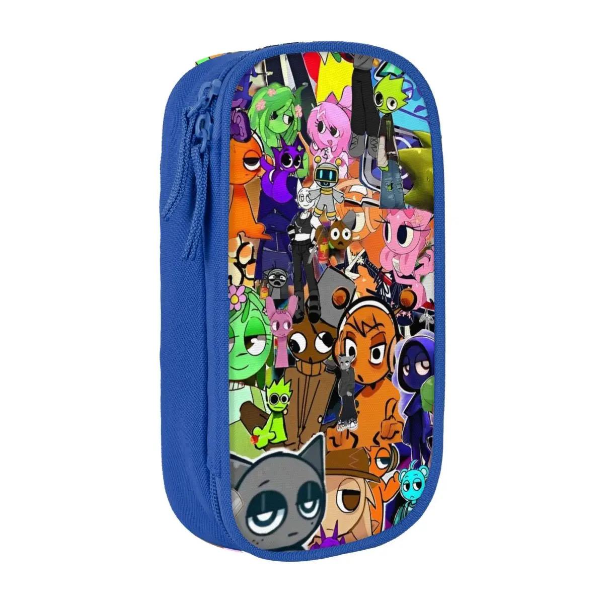 Kawaii Sprunki Character Cartoon Pencil Case