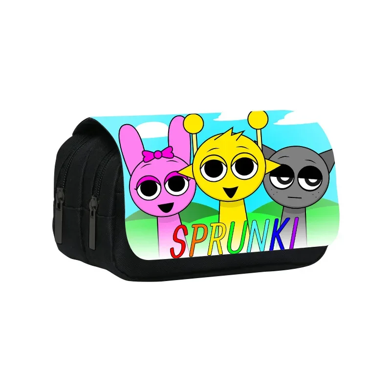 Kawaii Cartoon Sprunki Character Pencil Case