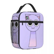 Kawaii Cartoon Sprunki Wenda Insulated Lunch Bag Kawaii Cartoon Sprunki Wenda Insulated Lunch Bag