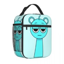 Kawaii Cartoon Sprunki Sky Insulated Lunch Bag Kawaii Cartoon Sprunki Sky Insulated Lunch Bag