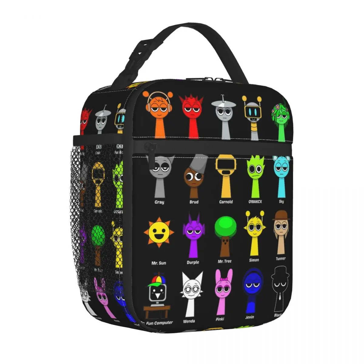 Sprunki Kawaii Character Cartoon Thermal Lunch Bag