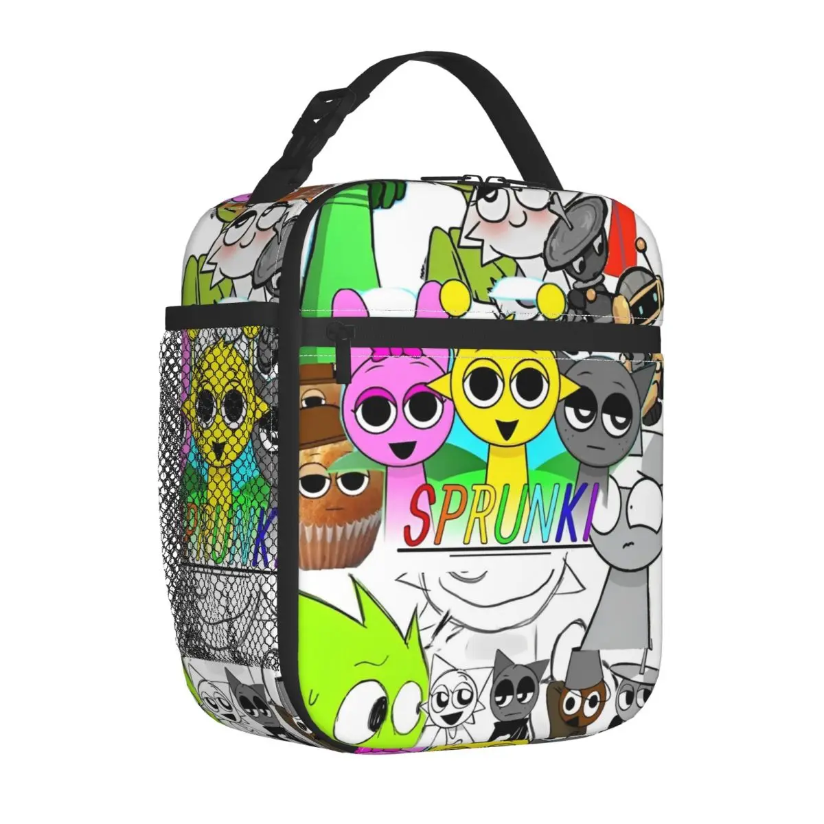Kawaii Sprunki Cartoon Character Thermal Lunch Bag