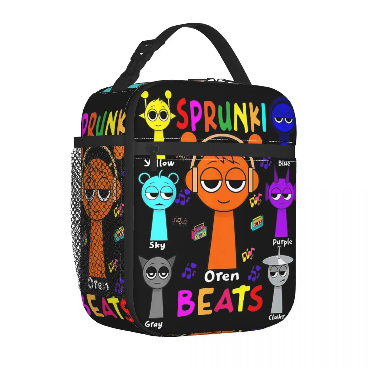 Kawaii Cartoon Sprunki Beats Thermal Lunch Bag