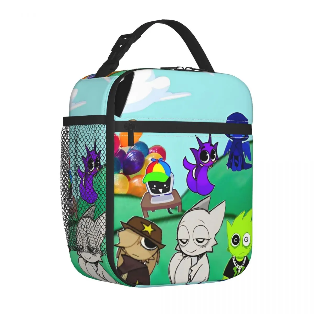 Kawaii Cartoon Character Sprunki Thermal Lunch Bag