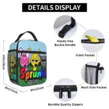 Kawaii Cartoon Incredibox Sprunki Insulated Lunch Bag Kawaii Cartoon Incredibox Sprunki Insulated Lunch Bag
