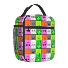 Kawaii Cartoon Incredibox Sprunki Insulated Lunch Bag Kawaii Cartoon Incredibox Sprunki Insulated Lunch Bag