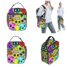 Kawaii Cartoon Incredibox Sprunki Insulated Lunch Bag Kawaii Cartoon Incredibox Sprunki Insulated Lunch Bag