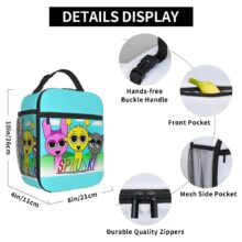 Kawaii Cartoon Incredibox Sprunki Insulated Lunch Bag Kawaii Cartoon Incredibox Sprunki Insulated Lunch Bag
