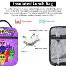 Kawaii Cartoon Incredibox Sprunki Insulated Lunch Bag Kawaii Cartoon Incredibox Sprunki Insulated Lunch Bag