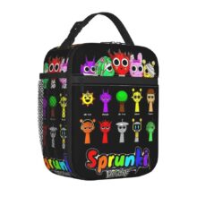 Kawaii Cartoon Incredibox Sprunki Insulated Lunch Bag Kawaii Cartoon Incredibox Sprunki Insulated Lunch Bag
