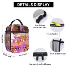 Kawaii Cartoon Incredibox Sprunki Insulated Lunch Bag Kawaii Cartoon Incredibox Sprunki Insulated Lunch Bag