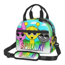 Incredibox Sprunki Orange Head Insulated Lunch Bag With Adjustable Shoulder Strap Funny Game Food Bag Thermal Cooler Bento Box Incredibox Sprunki Orange Head Insulated Lunch Bag With Adjustable Shoulder Strap Funny Game Food Bag Thermal Cooler Bento Box