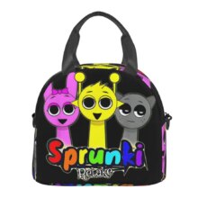Incredibox Sprunki Orange Head Insulated Lunch Bag With Adjustable Shoulder Strap Funny Game Food Bag Thermal Cooler Bento Box Incredibox Sprunki Orange Head Insulated Lunch Bag With Adjustable Shoulder Strap Funny Game Food Bag Thermal Cooler Bento Box
