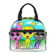 Incredibox Sprunki Orange Head Insulated Lunch Bag With Adjustable Shoulder Strap Funny Game Food Bag Thermal Cooler Bento Box Incredibox Sprunki Orange Head Insulated Lunch Bag With Adjustable Shoulder Strap Funny Game Food Bag Thermal Cooler Bento Box