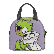 Incredibox Sprunki Orange Head Insulated Lunch Bag With Adjustable Shoulder Strap Funny Game Food Bag Thermal Cooler Bento Box Incredibox Sprunki Orange Head Insulated Lunch Bag With Adjustable Shoulder Strap Funny Game Food Bag Thermal Cooler Bento Box