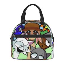 Incredibox Sprunki Orange Head Insulated Lunch Bag With Adjustable Shoulder Strap Funny Game Food Bag Thermal Cooler Bento Box Incredibox Sprunki Orange Head Insulated Lunch Bag With Adjustable Shoulder Strap Funny Game Food Bag Thermal Cooler Bento Box