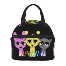 Incredibox Sprunki Orange Head Insulated Lunch Bag With Adjustable Shoulder Strap Funny Game Food Bag Thermal Cooler Bento Box Incredibox Sprunki Orange Head Insulated Lunch Bag With Adjustable Shoulder Strap Funny Game Food Bag Thermal Cooler Bento Box