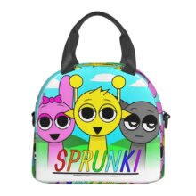 Incredibox Sprunki Orange Head Insulated Lunch Bag With Adjustable Shoulder Strap Funny Game Food Bag Thermal Cooler Bento Box Incredibox Sprunki Orange Head Insulated Lunch Bag With Adjustable Shoulder Strap Funny Game Food Bag Thermal Cooler Bento Box