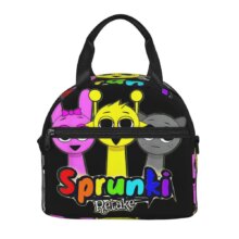 Incredibox Sprunki Orange Head Insulated Lunch Bag With Adjustable Shoulder Strap Funny Game Food Bag Thermal Cooler Bento Box Incredibox Sprunki Orange Head Insulated Lunch Bag With Adjustable Shoulder Strap Funny Game Food Bag Thermal Cooler Bento Box
