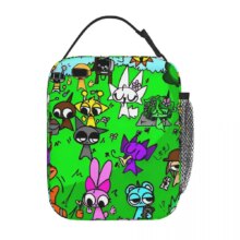 Kawaii Sprunki Leakproof Insulated Lunch Bag Kawaii Sprunki Leakproof Insulated Lunch Bag