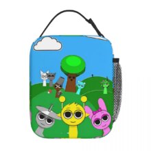 Sprunki Kawaii Leakproof Insulated Lunch Bag Sprunki Kawaii Leakproof Insulated Lunch Bag
