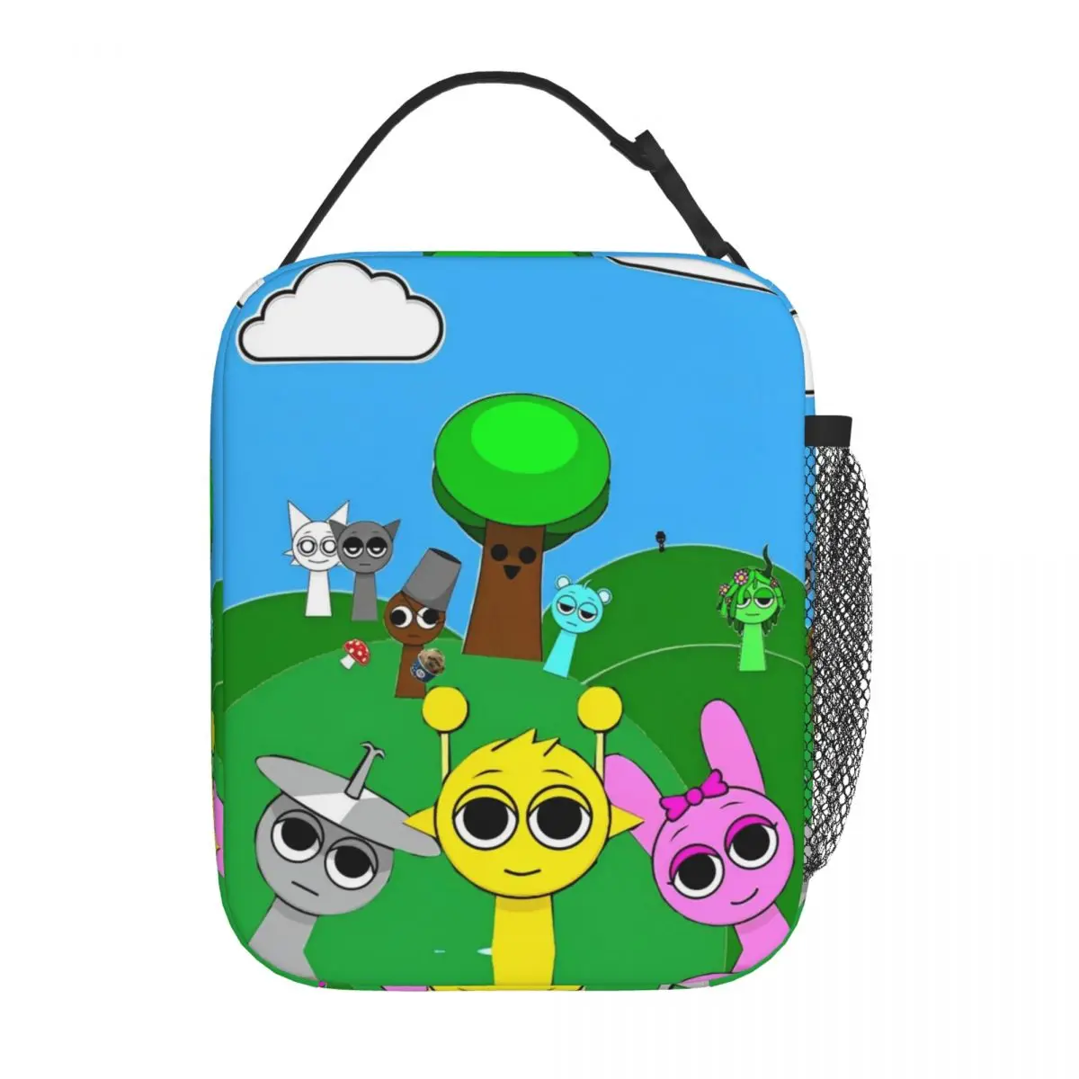 Sprunki Kawaii Leakproof Insulated Lunch Bag
