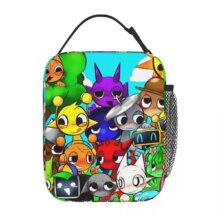 Kawaii Sprunki Print Insulated Leakproof Lunch Bag Kawaii Sprunki Print Insulated Leakproof Lunch Bag
