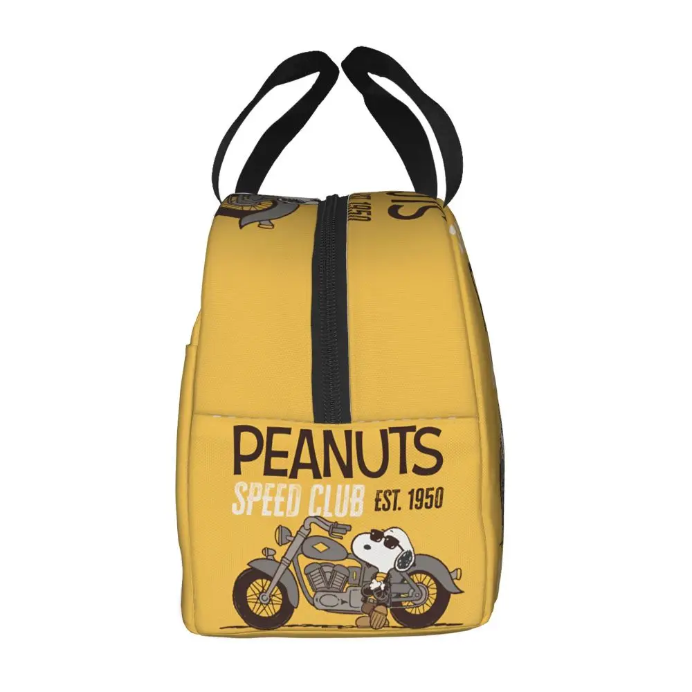 Kawaii Cartoon Peanuts Speed Club Snoopy Lunch Bag