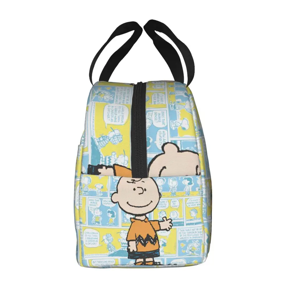 Kawaii Cartoon Peanuts Charlie Brown Lunch Bag