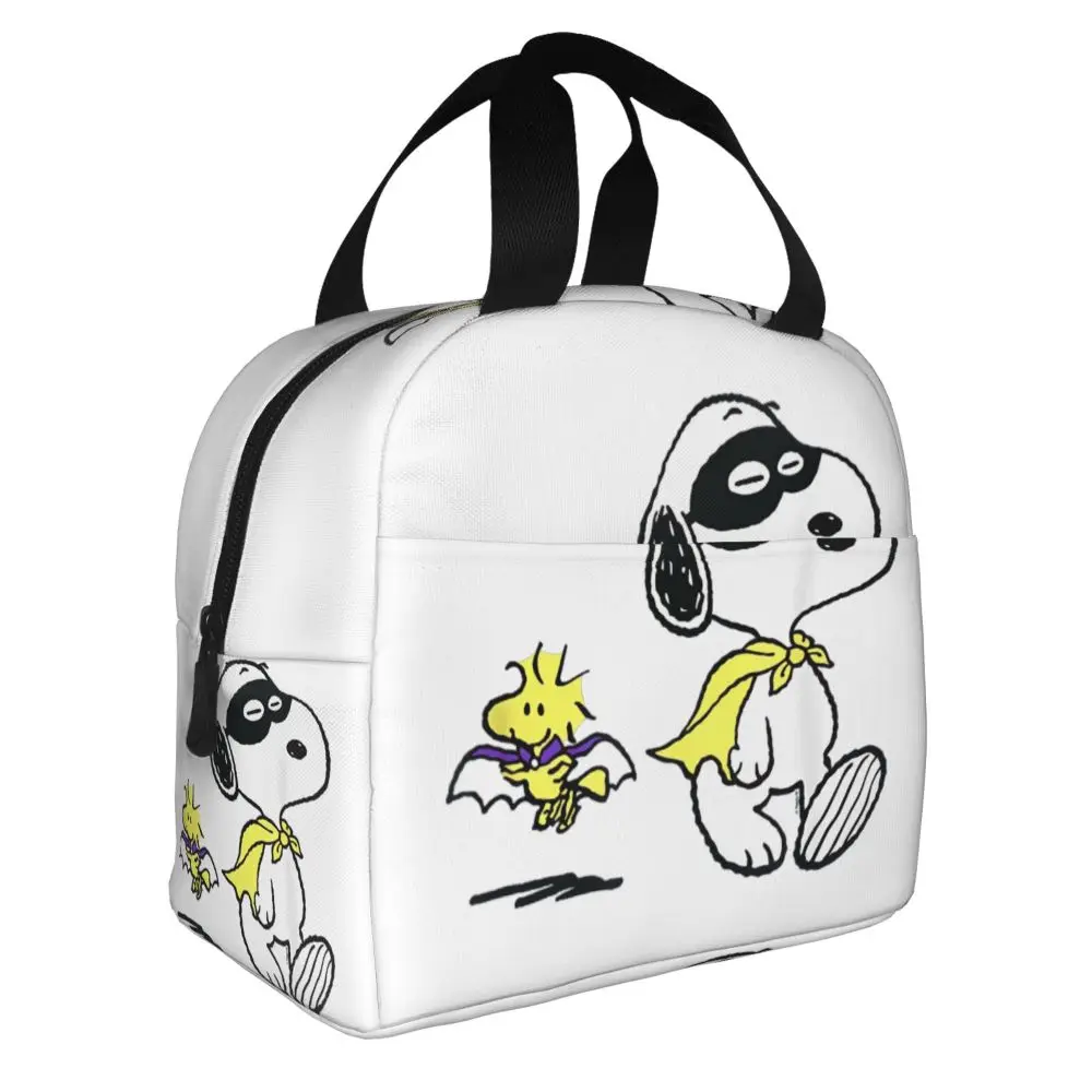 Kawaii Cartoon Peanuts Snoopy And Woodstock Lunch Bag