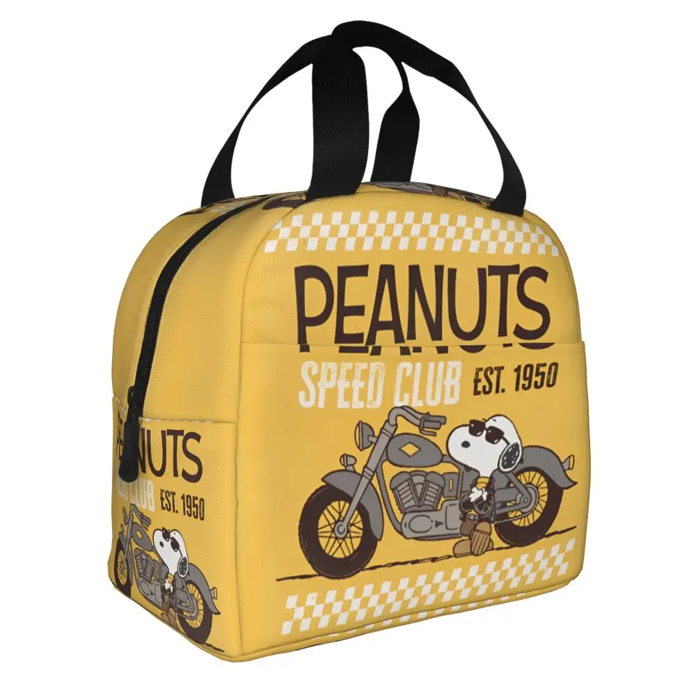 Kawaii Cartoon Peanuts Speed Club Snoopy Lunch Bag