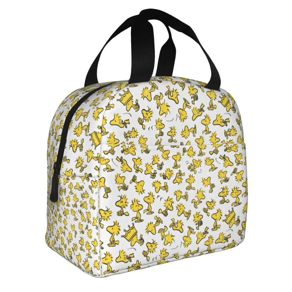 Kawaii Cartoon Peanuts Woodstock Pattern Lunch Bag
