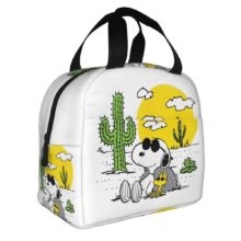 Kawaii Cartoon Snoopy And Woodstock Lunch Bag Kawaii Cartoon Snoopy And Woodstock Lunch Bag