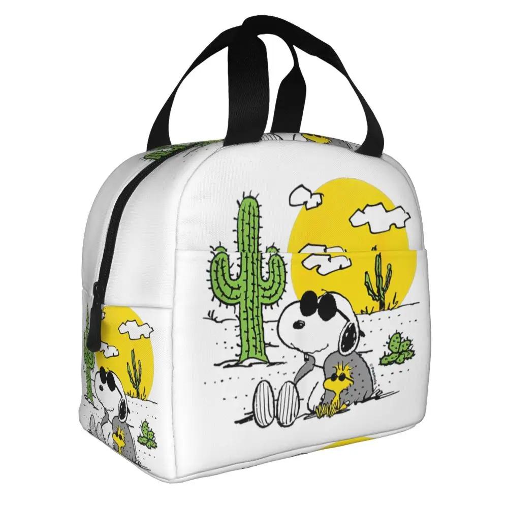 Kawaii Cartoon Snoopy And Woodstock Lunch Bag