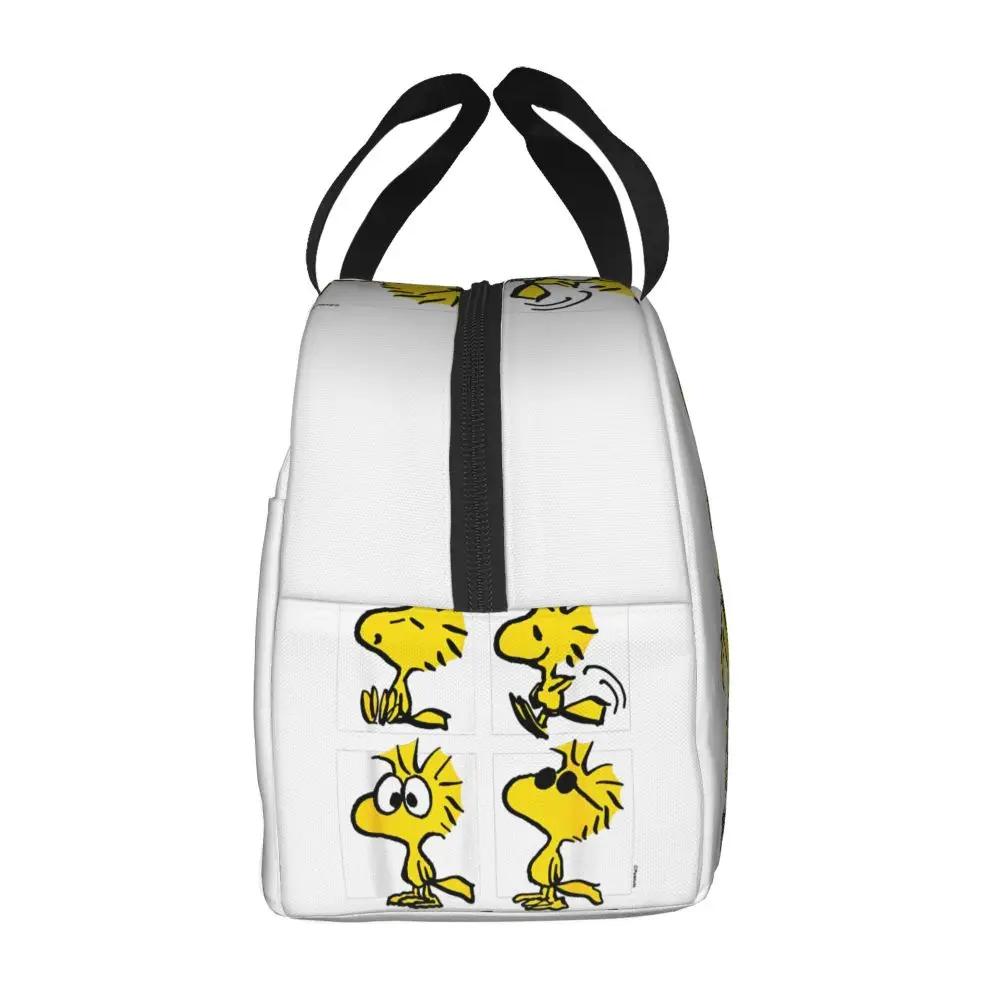 Kawaii Cartoon Peanuts Woodstock Printed Lunch Bag
