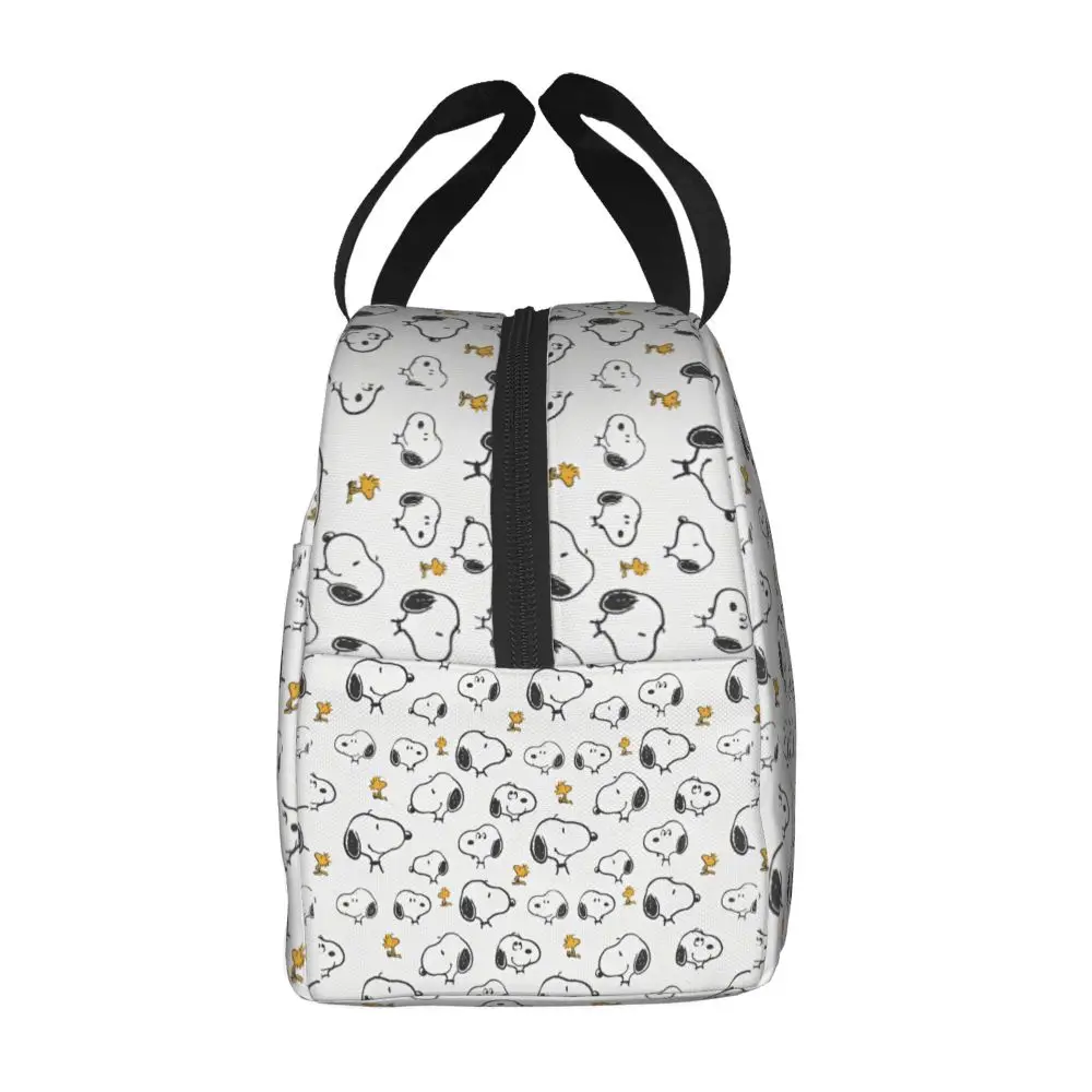 Kawaii Cartoon Snoopy And Woodstock Pattern Lunch Bag
