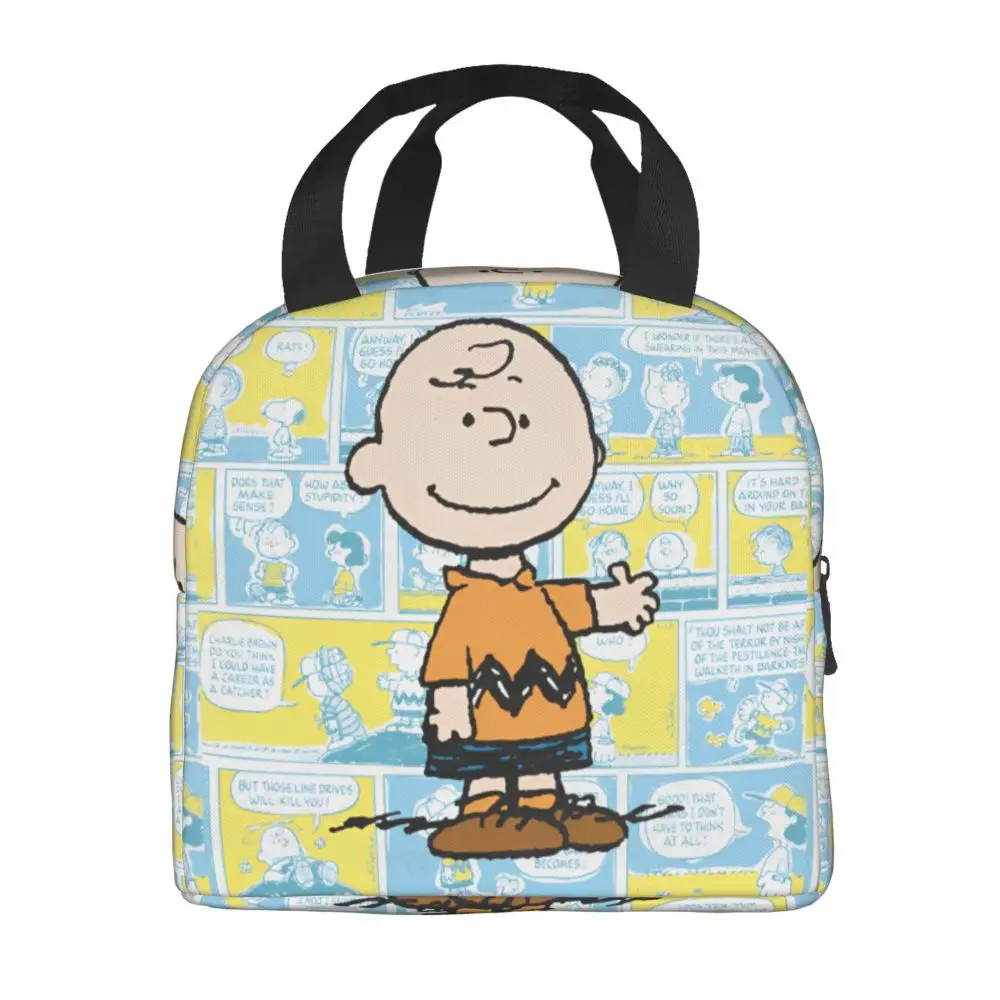 Kawaii Cartoon Peanuts Charlie Brown Lunch Bag