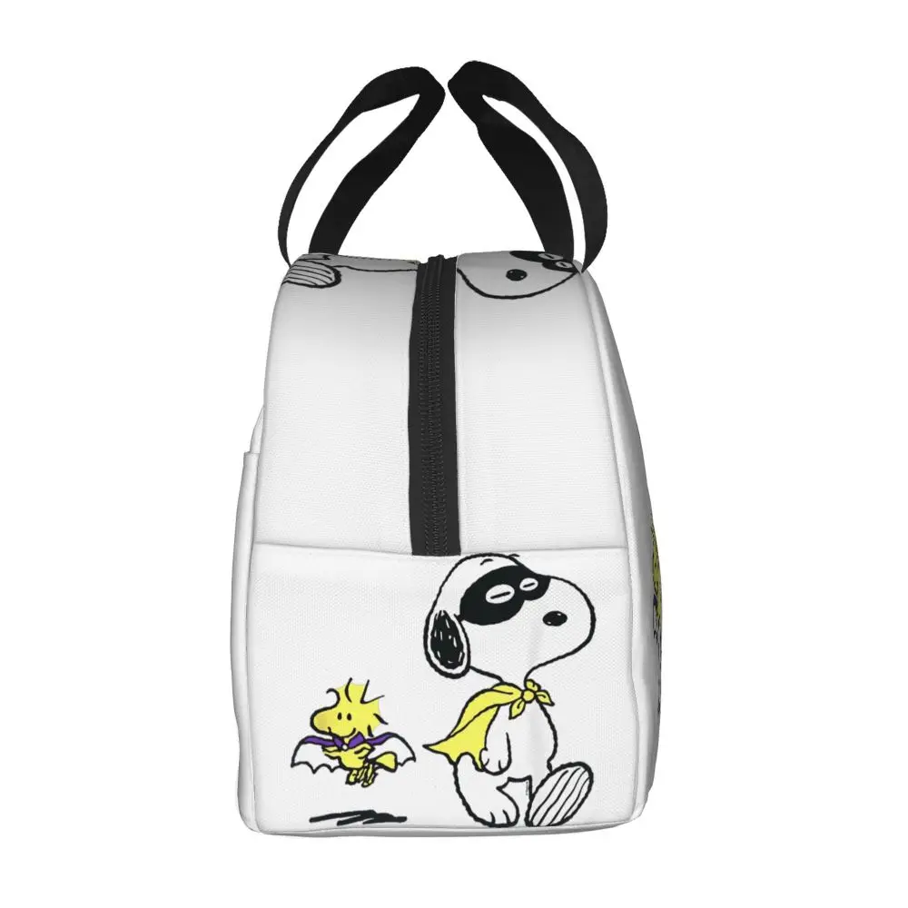 Kawaii Cartoon Peanuts Snoopy And Woodstock Lunch Bag