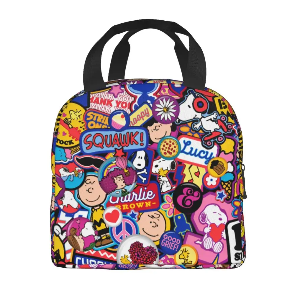 Kawaii Cartoon Peanuts Character Lunch Bag