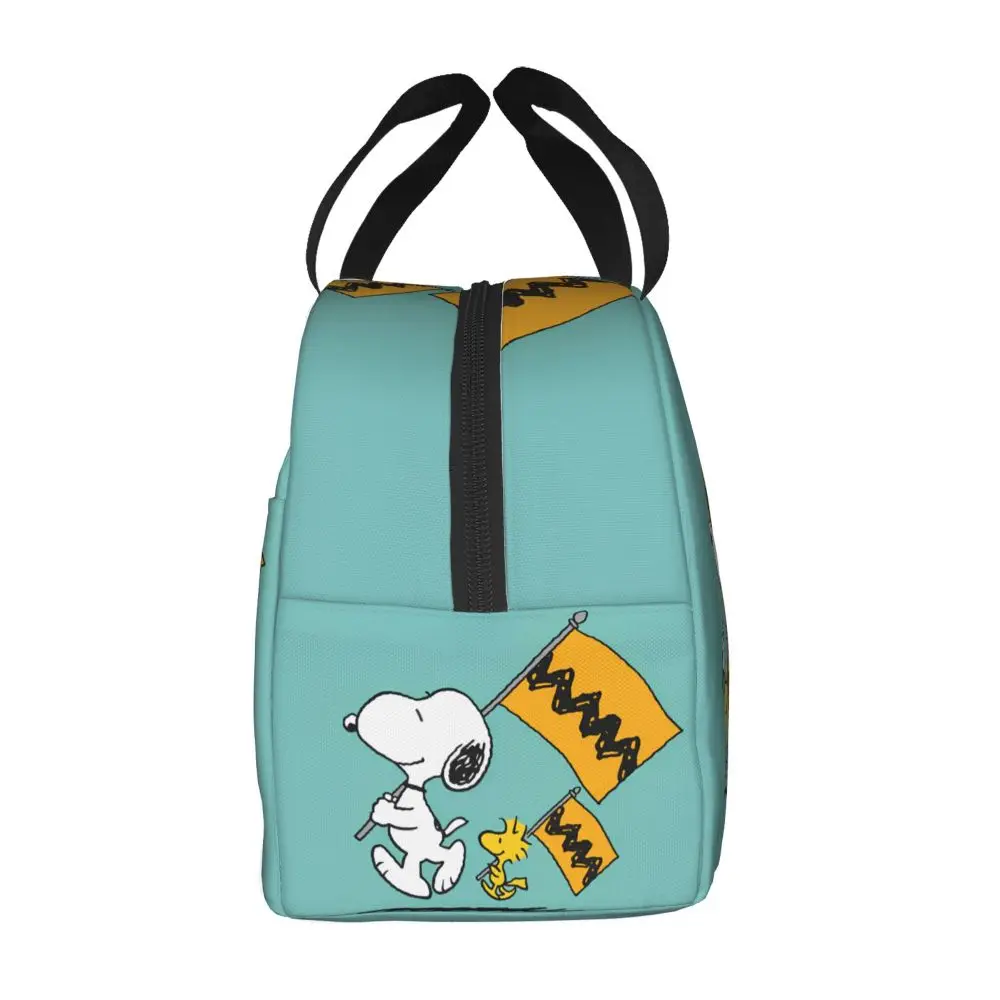 Kawaii Cartoon Snoopy And Woodstock Printed Lunch Bag