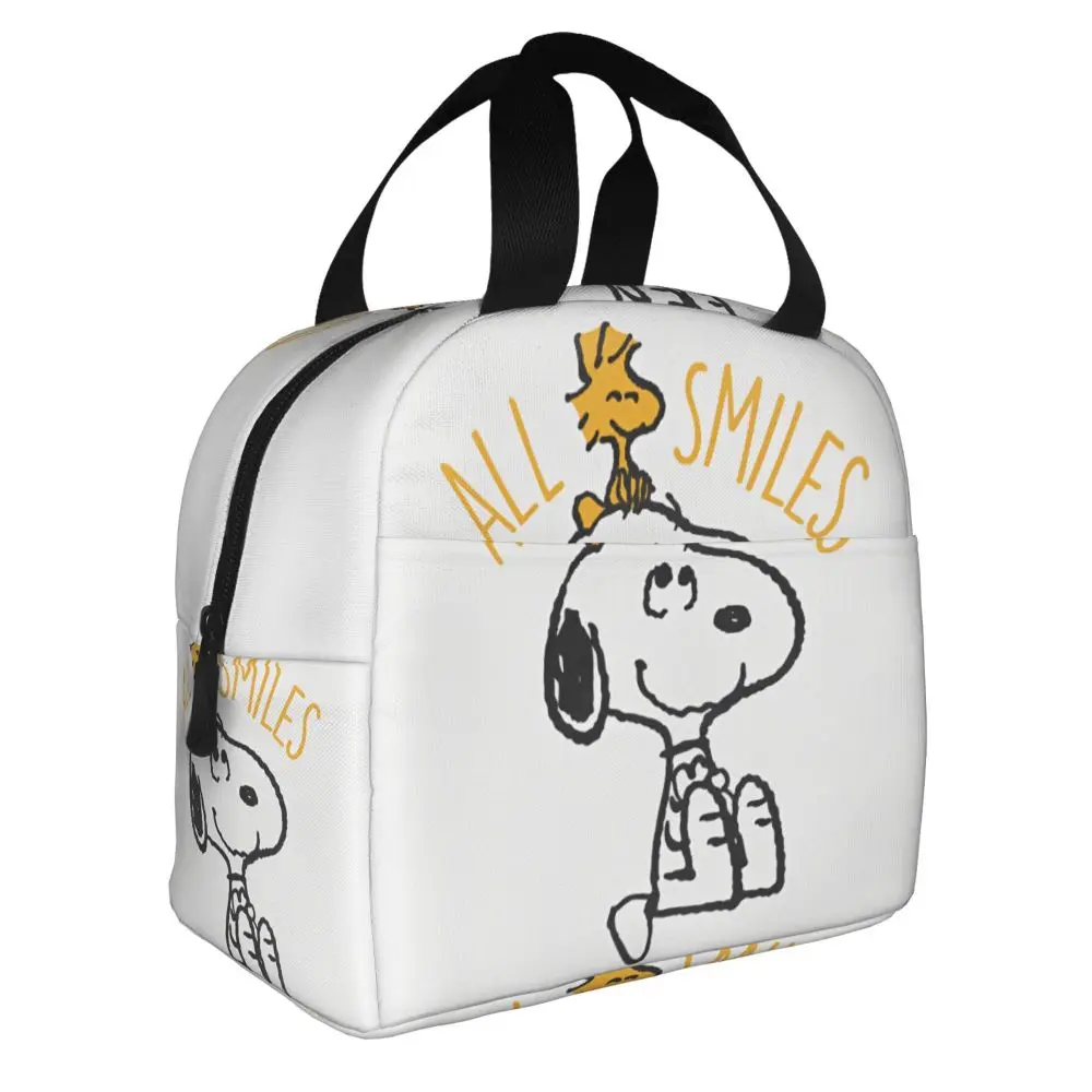 Kawaii Cartoon Snoopy With Woodstock Lunch Bag