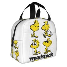 Kawaii Cartoon Peanuts Woodstock Printed Lunch Bag Kawaii Cartoon Peanuts Woodstock Printed Lunch Bag