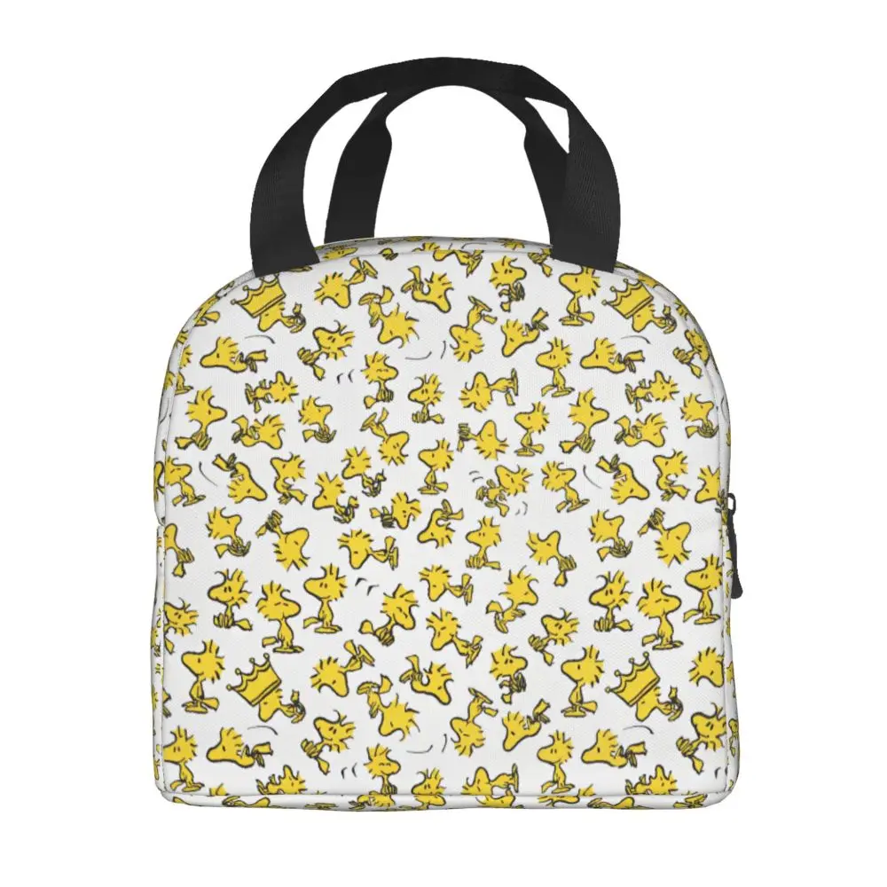 Kawaii Cartoon Peanuts Woodstock Pattern Lunch Bag
