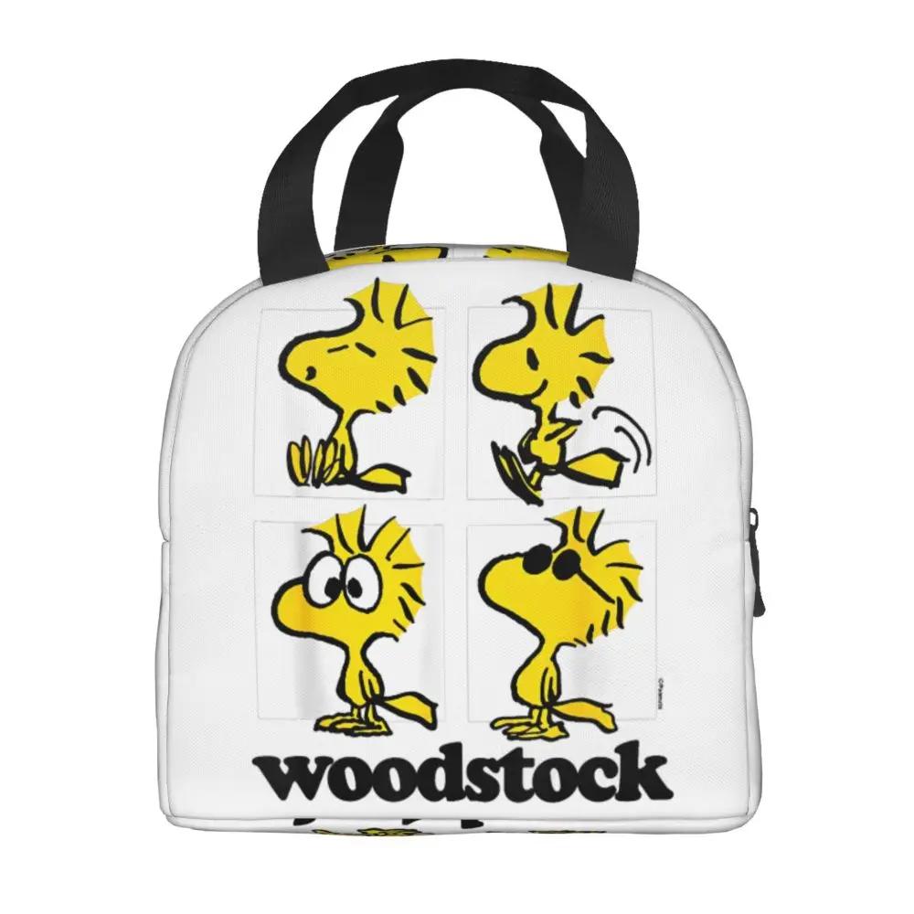 Kawaii Cartoon Peanuts Woodstock Printed Lunch Bag