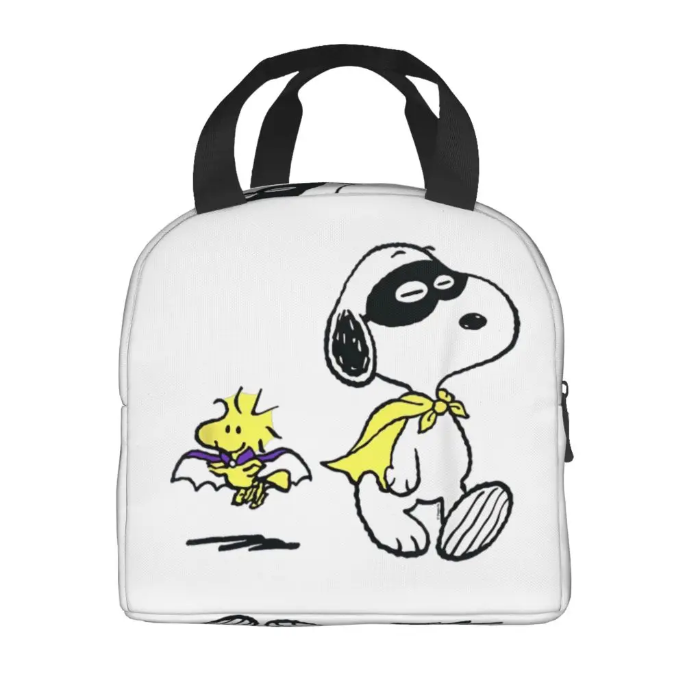 Kawaii Cartoon Peanuts Snoopy And Woodstock Lunch Bag